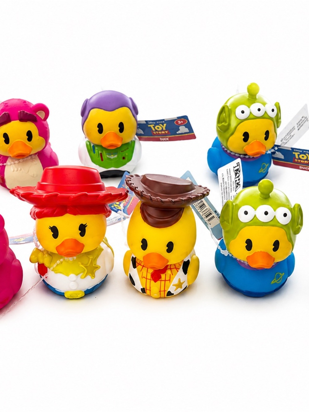 Disney Pixar Toy Story Rubber Duck Lot of 8 Buzz Woody Jessie Alien Lotso